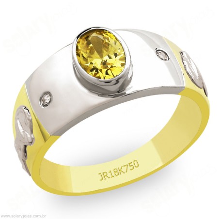 Anél de Formatura em Ouro Tradicional