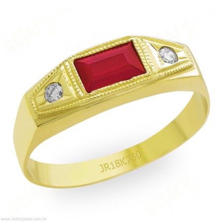 Anél Masculino com Pedra