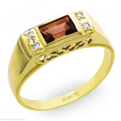 Anél Masculino com Pedra