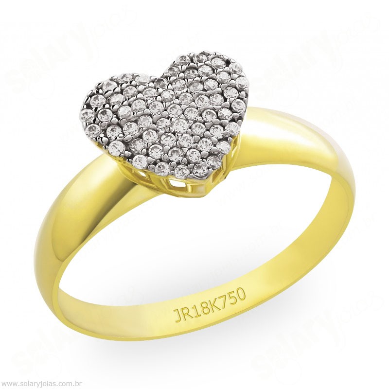 Anél em Ouro com Pedras