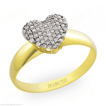 Anél em Ouro com Pedras