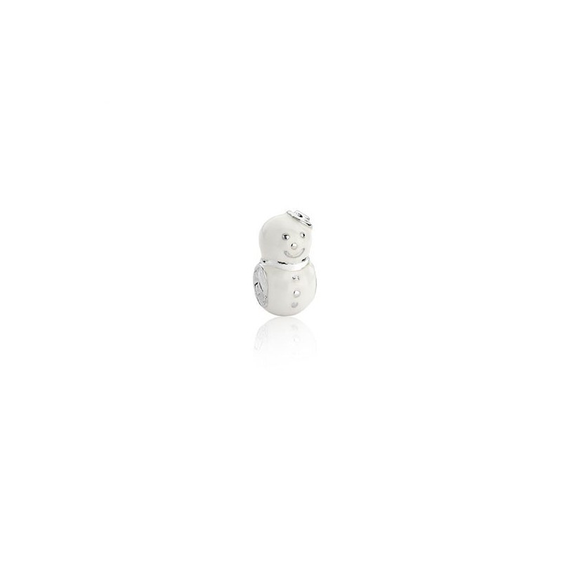 Berloque em Prata Separador Boneco de Neve