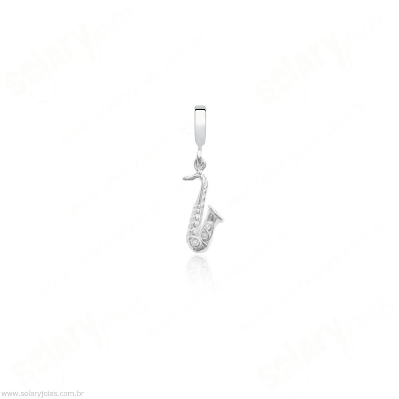 Berloque em Prata Saxofone