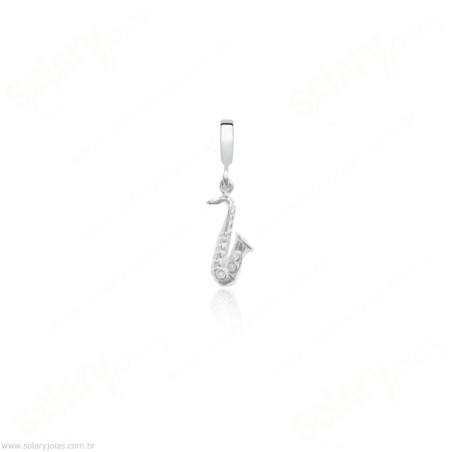 Berloque em Prata Saxofone