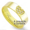 Aliança em Ouro 18k com Brilhantes