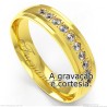 Aliança em Ouro 18k com Brilhantes