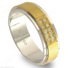 Aliança em Ouro Branco 18k com Brilhantes