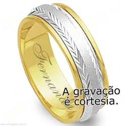 Aliança em Ouro 18k Bodas