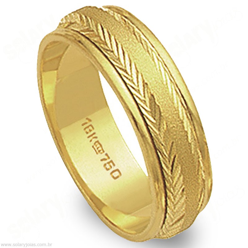 Aliança em Ouro 18k Bodas