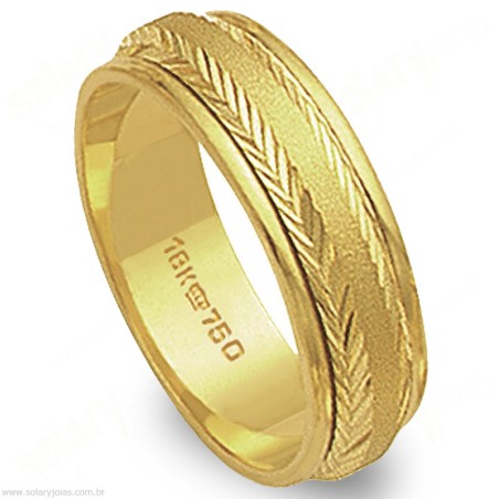 Aliança em Ouro 18k Bodas