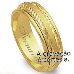 Aliança em Ouro 18k Bodas
