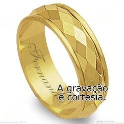Aliança em Ouro 18k Bodas