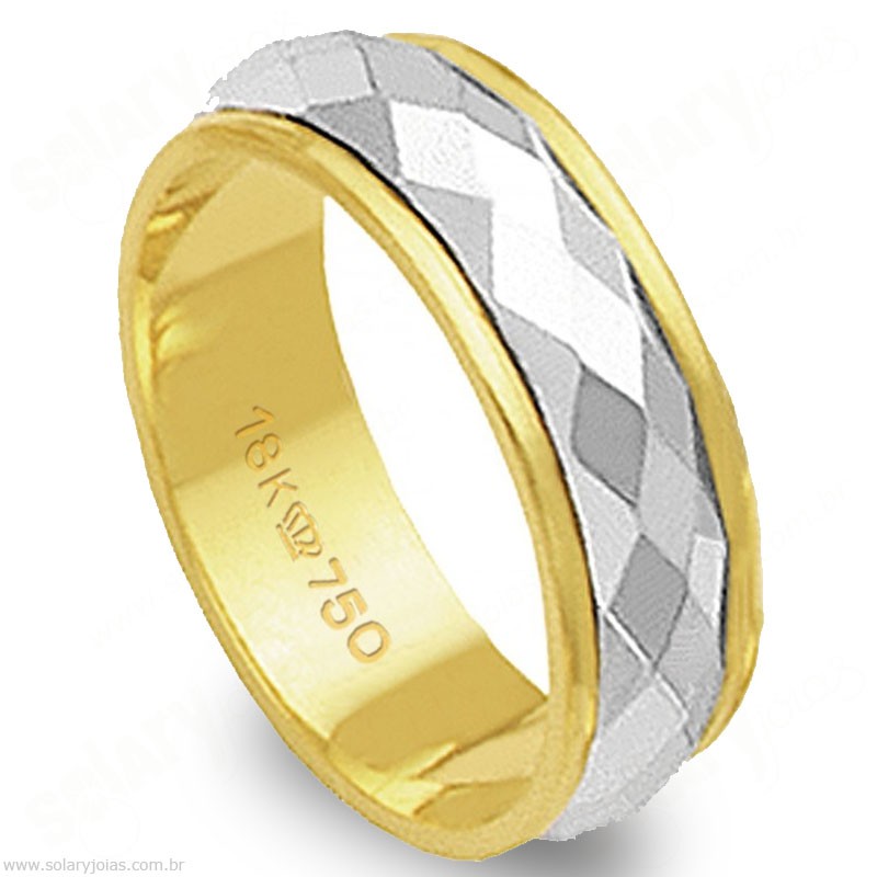 Aliança em Ouro 18k Bodas