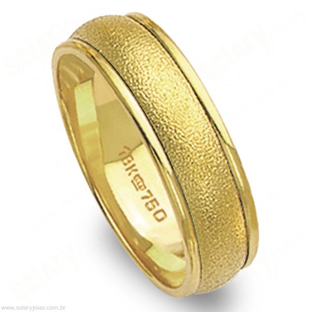 Aliança em Ouro 18k Bodas