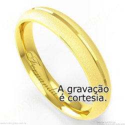 Aliança em Ouro 18k com Brilhante