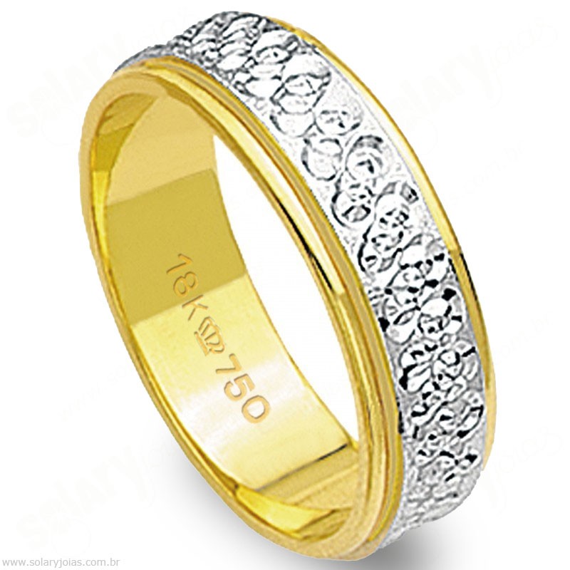 Aliança em Ouro 18k Bodas