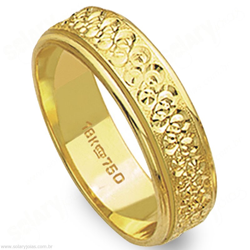 Aliança em Ouro 18k Bodas