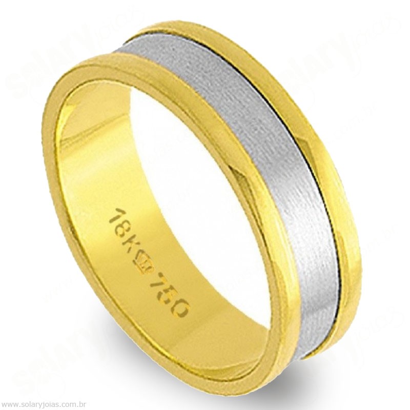 Aliança em Ouro 18k Bodas