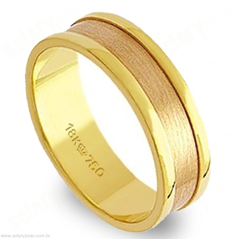 Aliança em Ouro 18k Bodas
