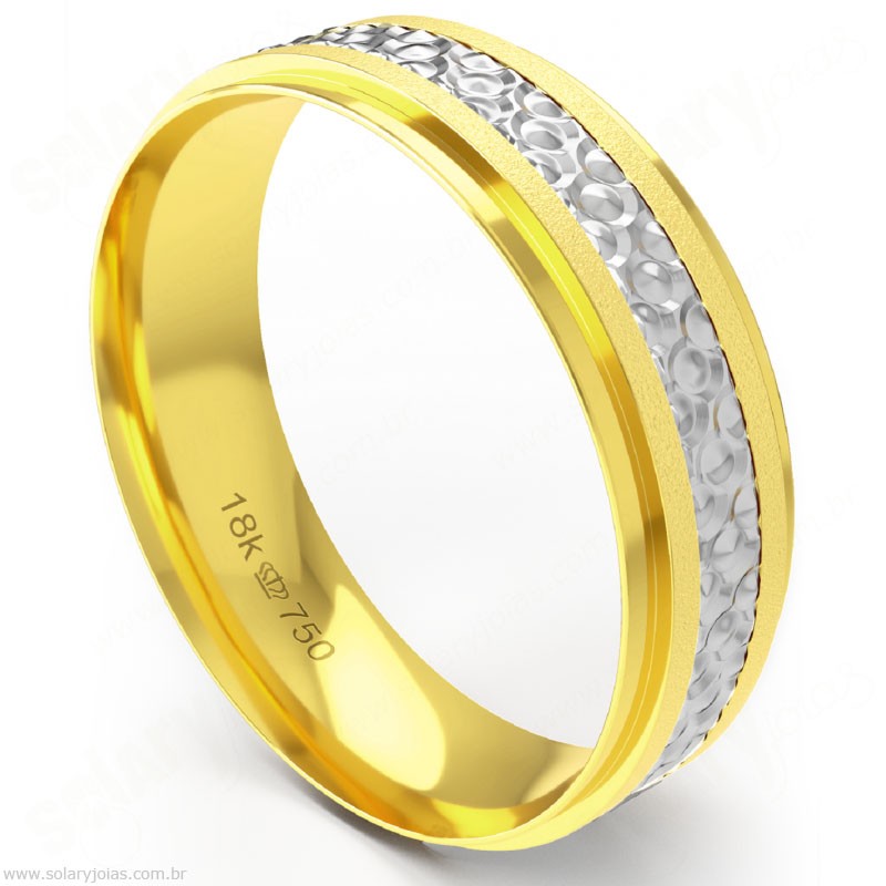 Aliança em Ouro 18k Bodas