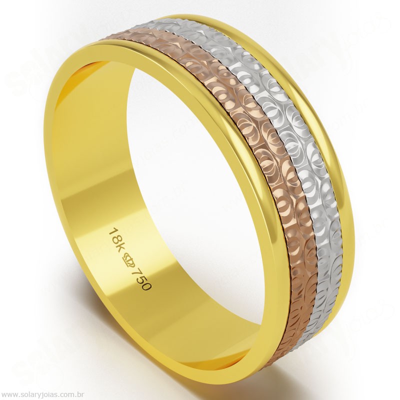 Aliança em Ouro 18k Bodas