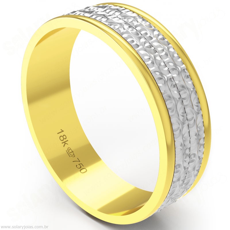 Aliança em Ouro 18k Bodas