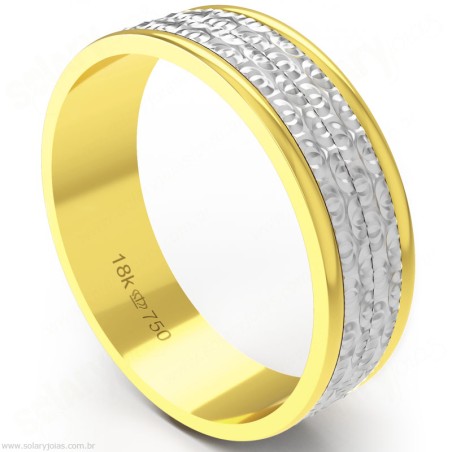 Aliança em Ouro 18k Bodas
