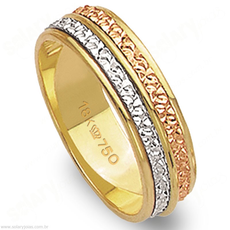 Aliança em Ouro 18k Bodas