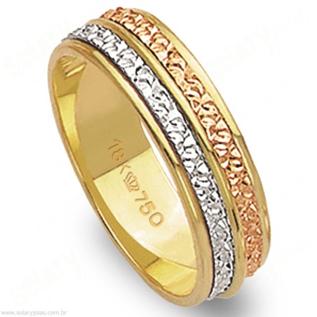 Aliança em Ouro 18k Bodas