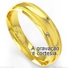Aliança em Ouro 18k com Brilhantes