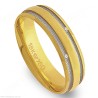 Aliança em Ouro 18k com Brilhantes