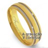 Aliança em Ouro 18k com Brilhantes