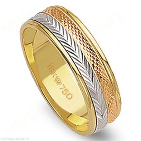 Aliança em Ouro 18k Bodas