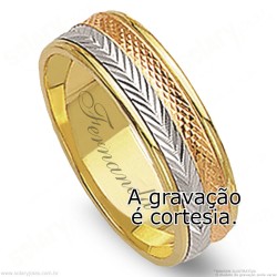 Aliança em Ouro 18k Bodas