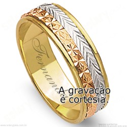 Aliança em Ouro 18k Bodas