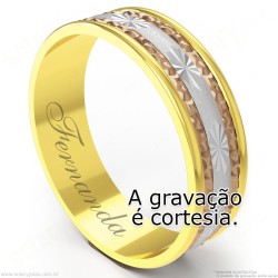 Aliança em Ouro 18k Bodas