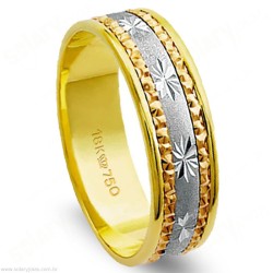 Aliança em Ouro 18k Bodas