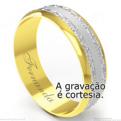 Aliança em Ouro 18k Bodas