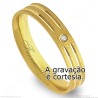 Aliança em Ouro 18k com Brilhante