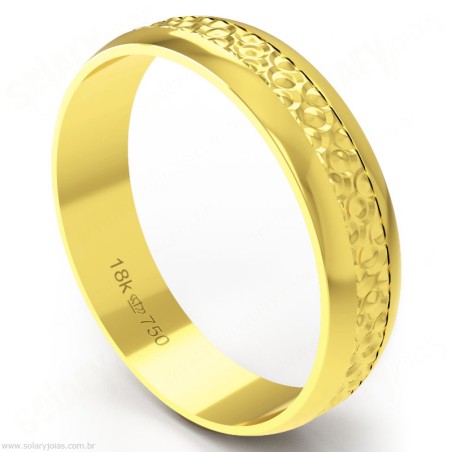 Aliança em Ouro 18k Bodas