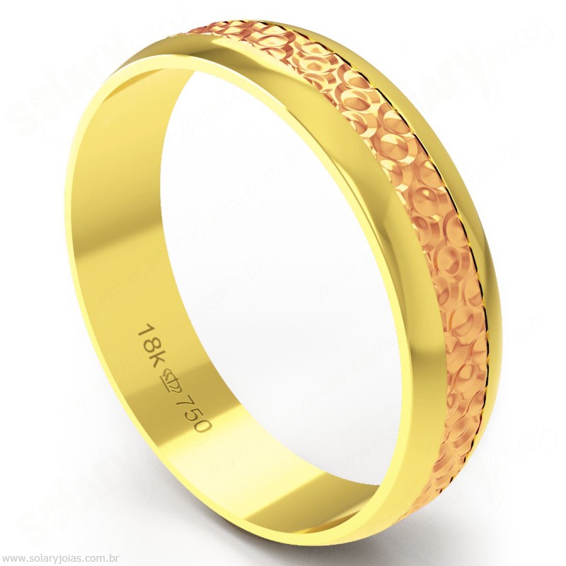 Aliança em Ouro 18k Bodas