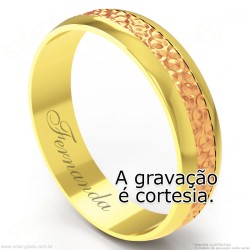 Aliança em Ouro 18k Bodas