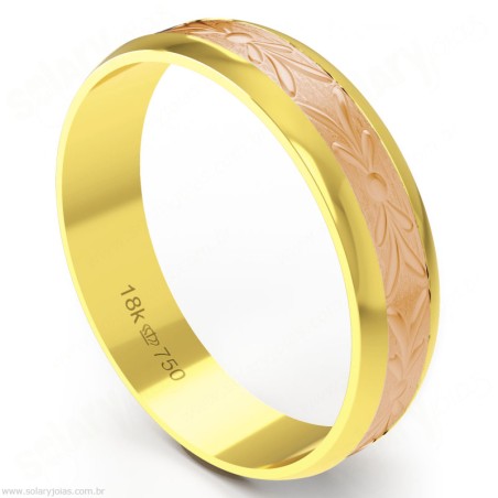 Aliança em Ouro 18k Bodas