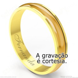 Aliança em Ouro 18k Bodas