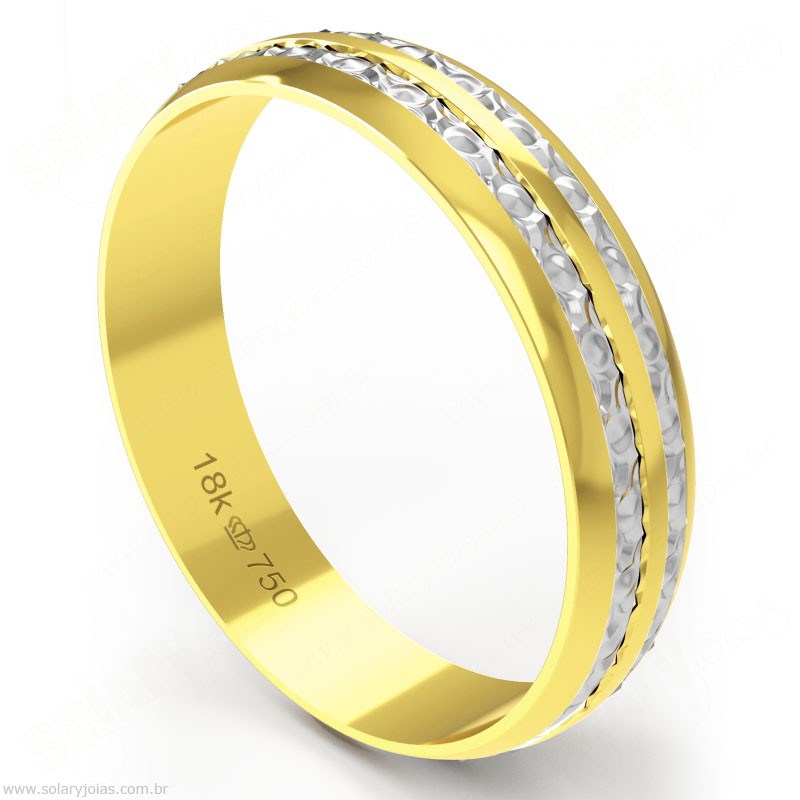 Aliança em Ouro 18k Bodas