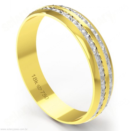 Aliança em Ouro 18k Bodas