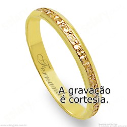 Aliança em Ouro 18k Bodas