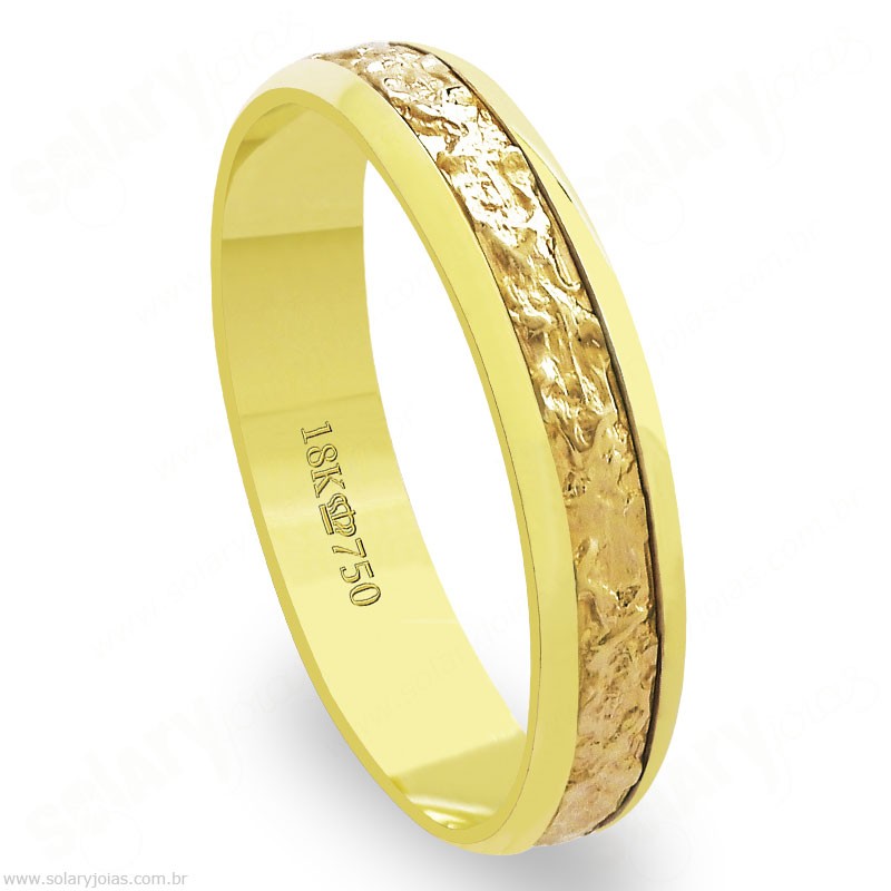 Aliança em Ouro 18k Bodas