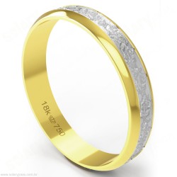 Aliança em Ouro 18k Bodas