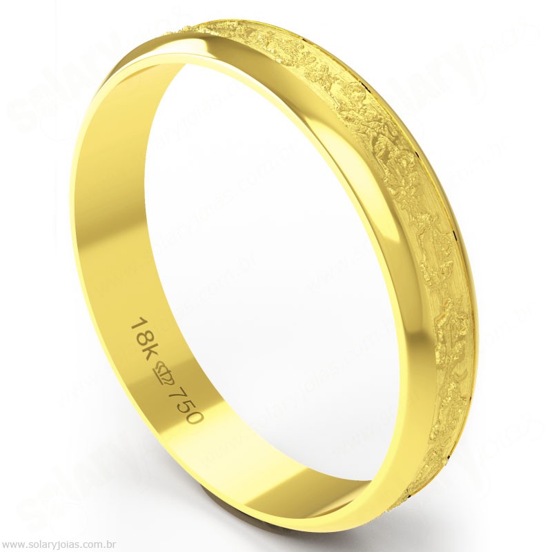 Aliança em Ouro 18k Bodas